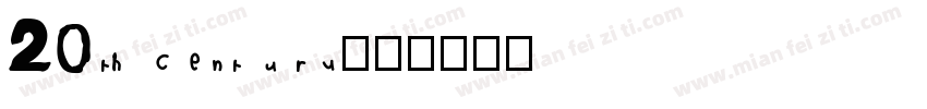 20th century字体转换